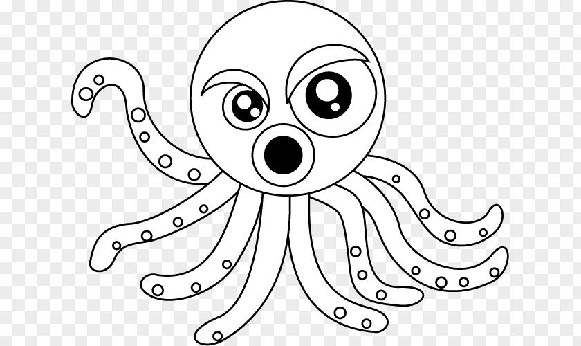 Nose Octopus Line Art Cartoon Clip PNG