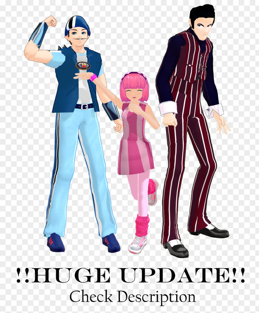 Stephanie (lazytown) Robbie Rotten Sportacus We Are Number One Art Costume PNG