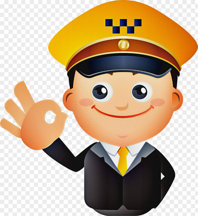 Thumb Smile Police Cartoon PNG