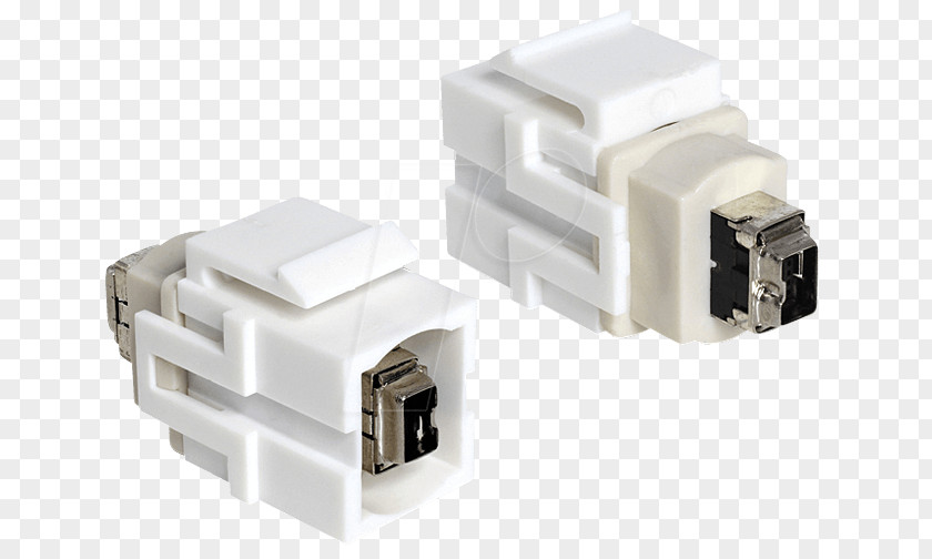 Computer Adapter Electrical Connector Keystone Module IEEE 1394 Twisted Pair PNG