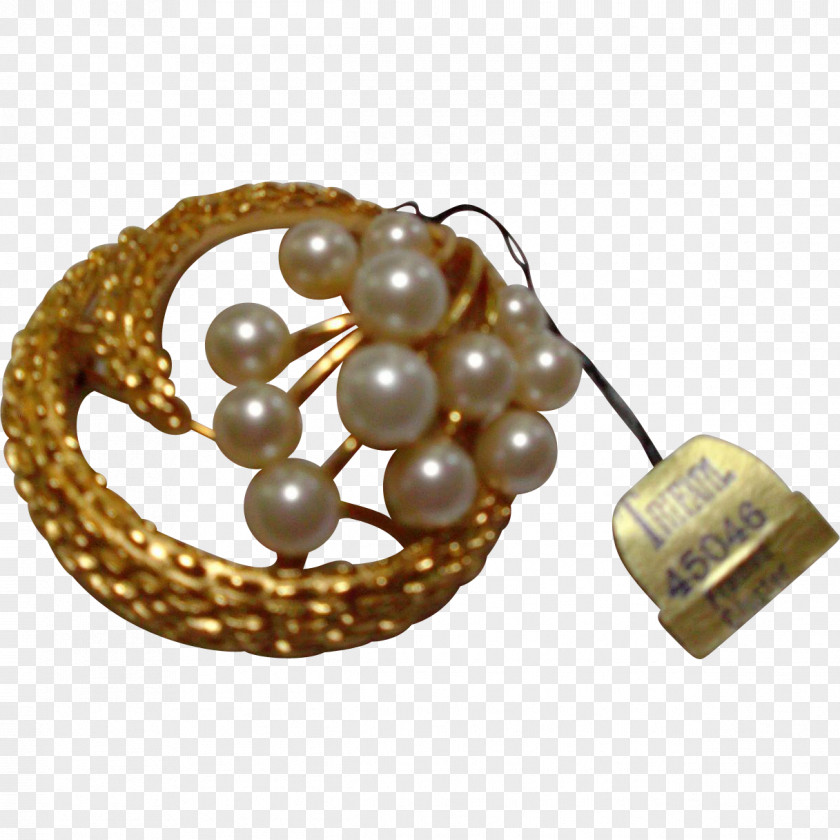 Pin Pearl Earring Brooch Imitation Gemstones & Rhinestones PNG