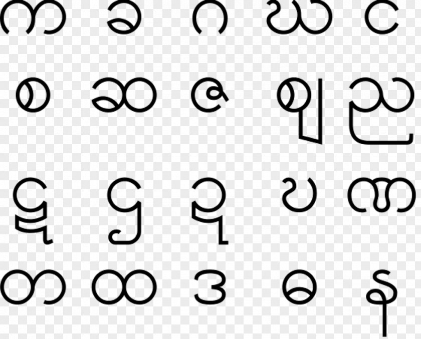 Burmese Alphabet Burma Letter PNG