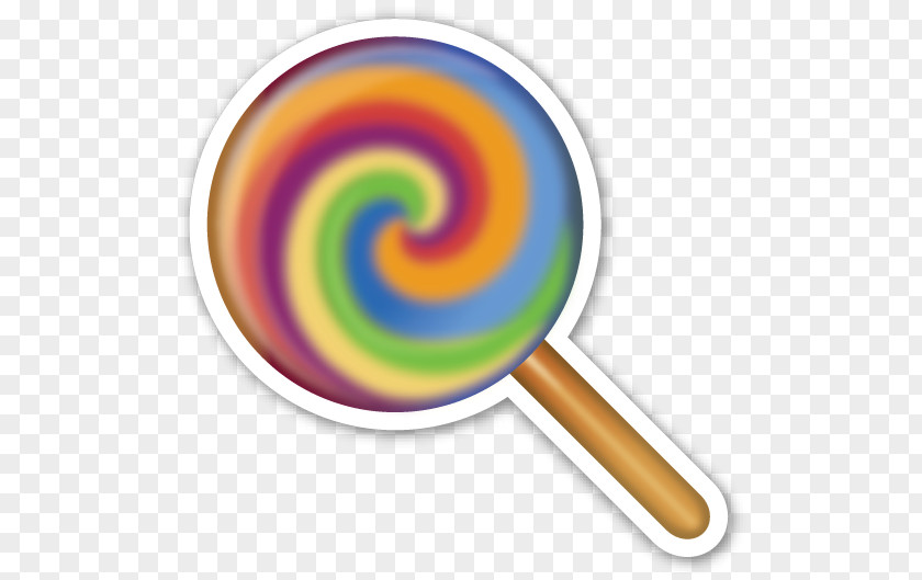 Colored Lollipop Emoji Sticker Smiley IPhone PNG