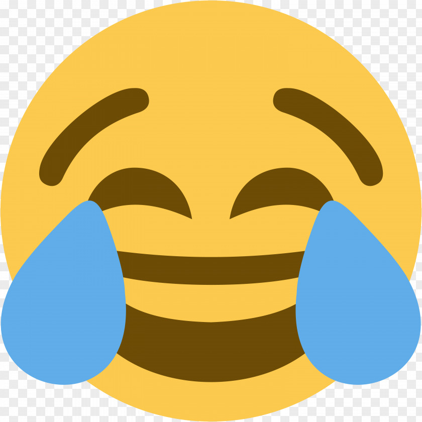 Emoji Face With Tears Of Joy Crying Sticker Discord PNG