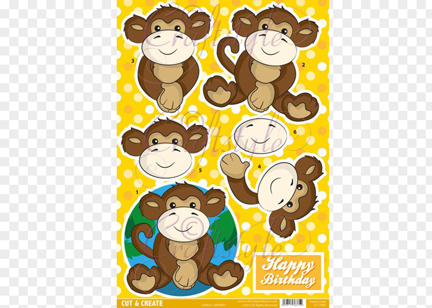 Monkey Jungle Carnivora Animal Clip Art PNG