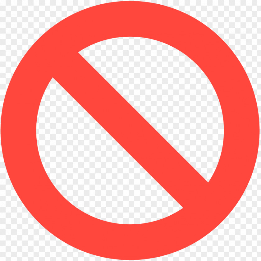 Prohibited Traffic Sign No Symbol Emoji Warning PNG