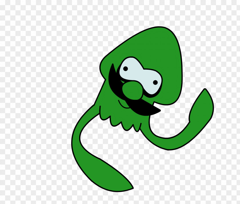 Squid Frog Character Clip Art PNG