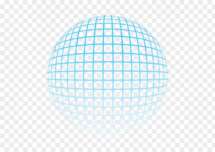 Turquoise Blue Sphere Line Pattern PNG