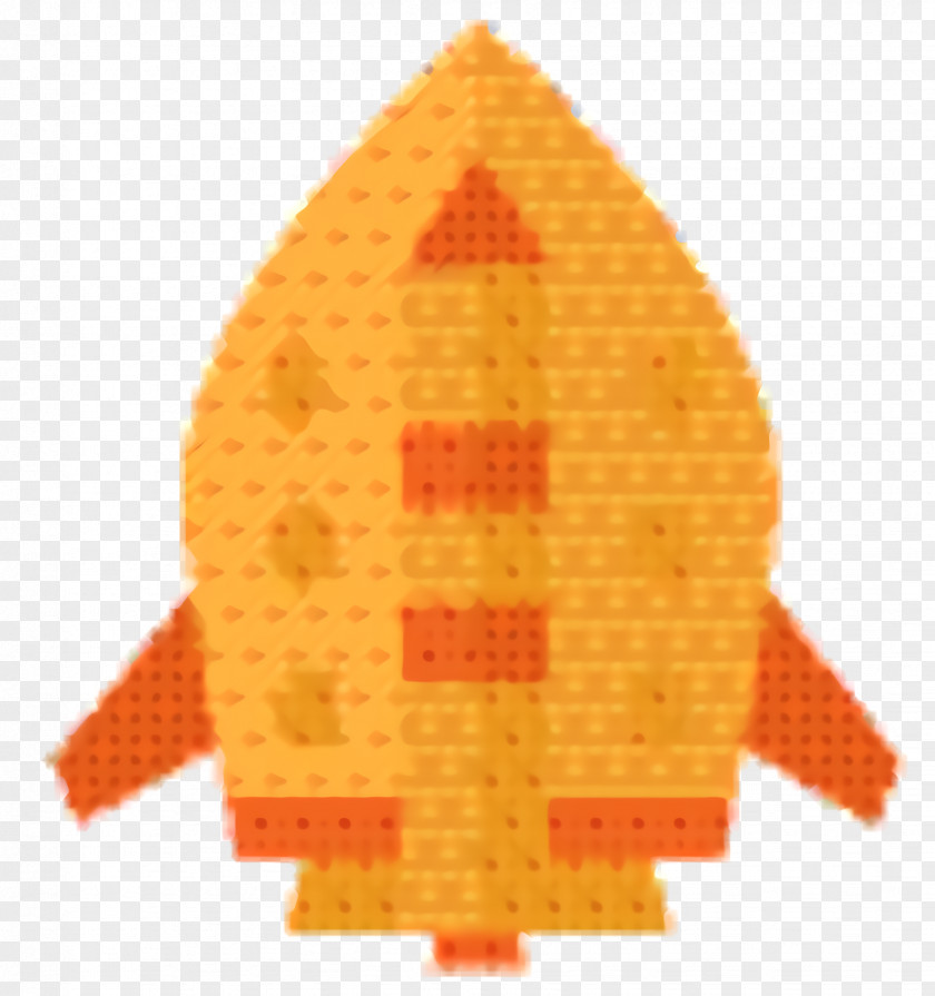 Yellow Orange Airplane PNG