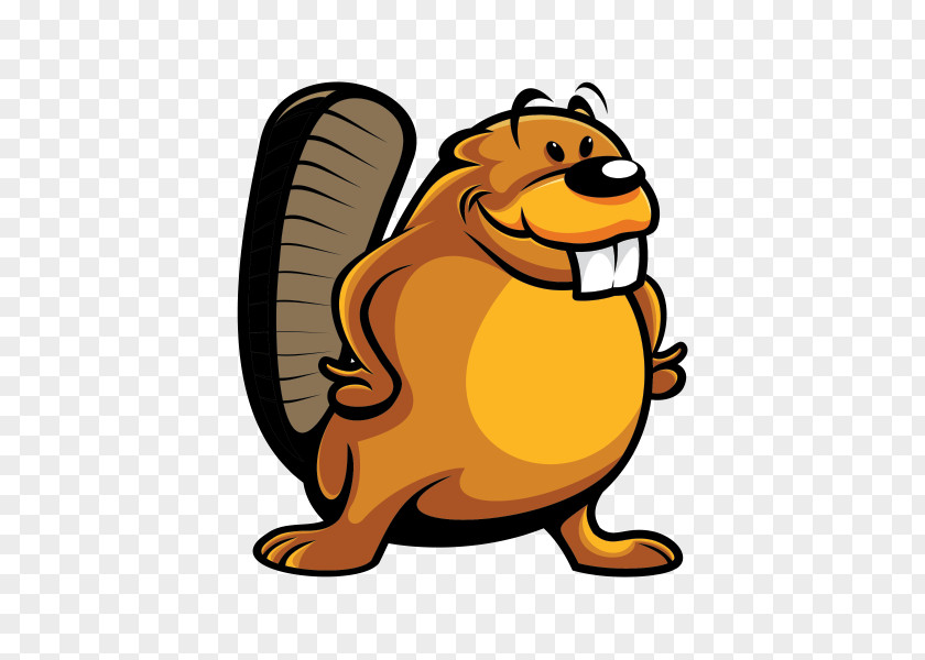 Beaver Editorial Cartoon Sticker Clip Art PNG