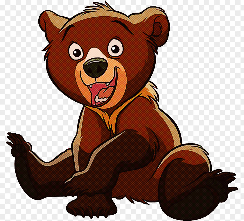 Cartoon Brown Bear Animal Figure PNG
