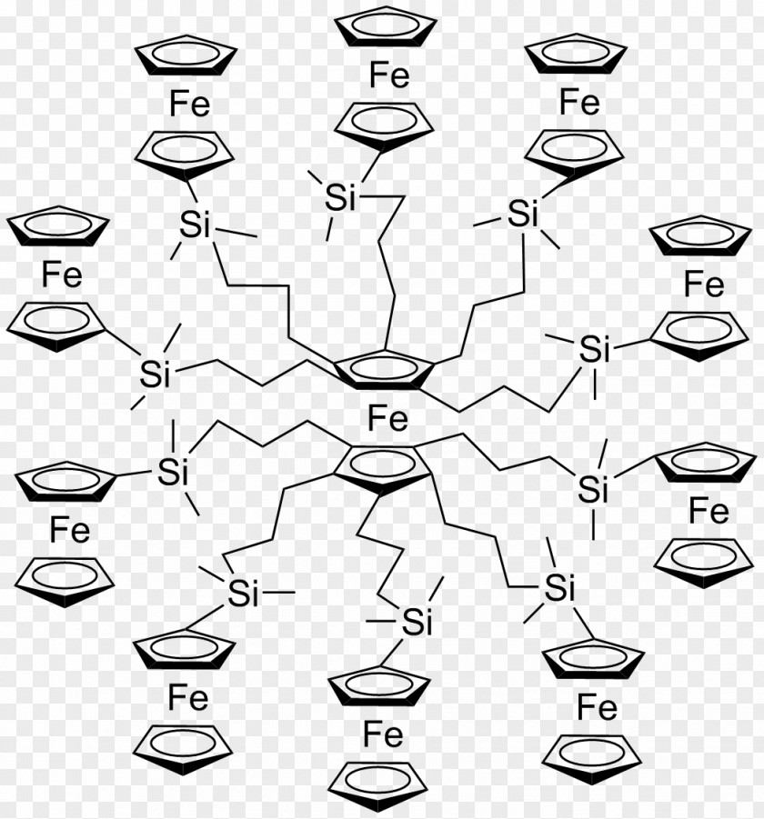Ferrocene-containing Dendrimers Wikipedia PNG