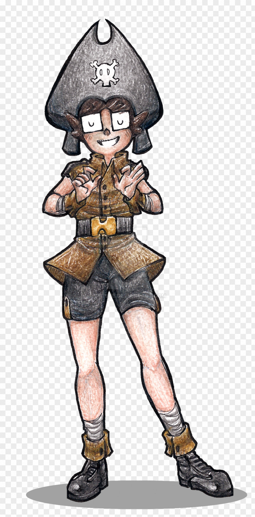 Captain Costume Design Cartoon Headgear Character PNG