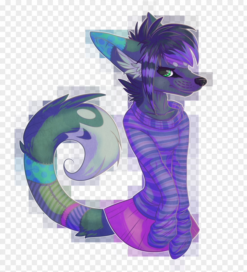 Seahorse Illustration Cartoon Purple Legendary Creature PNG