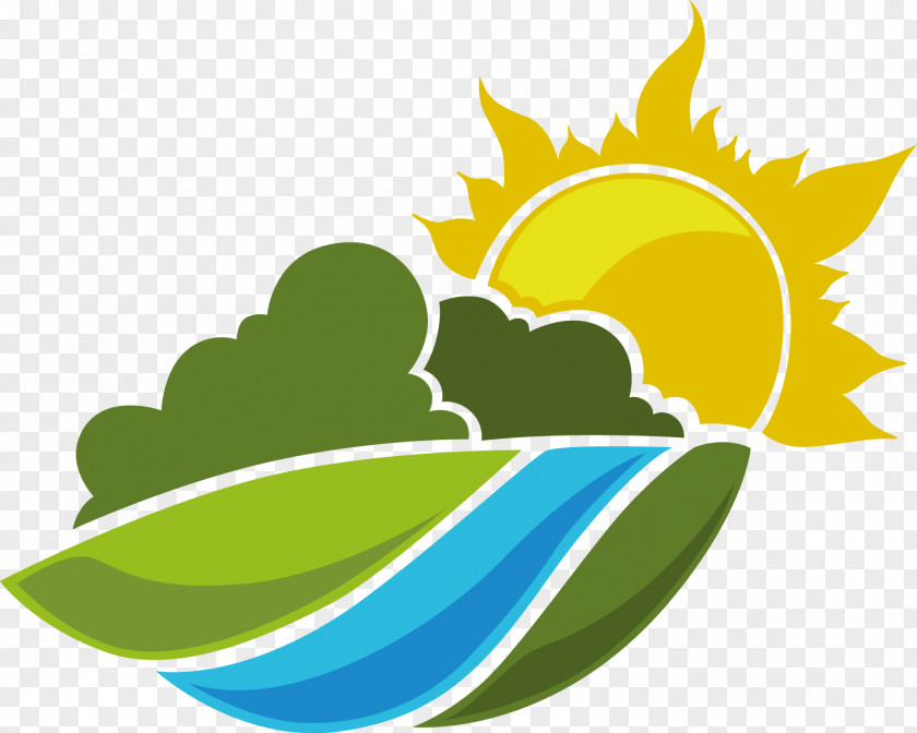 Cartoon Sierra Sun Landscape Logo Landscaping Clip Art PNG