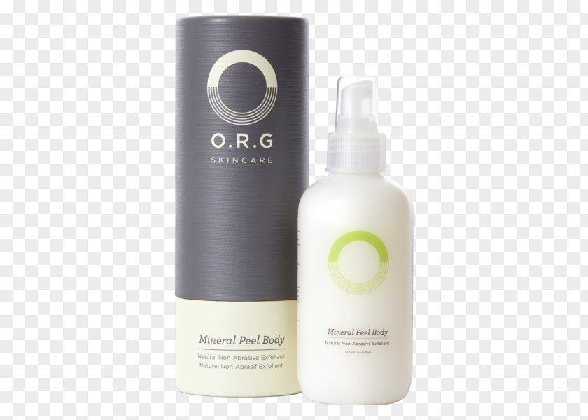 Face Lotion O.R.G Skincare Organic Mineral Peel Exfoliation Skin Care Facial PNG