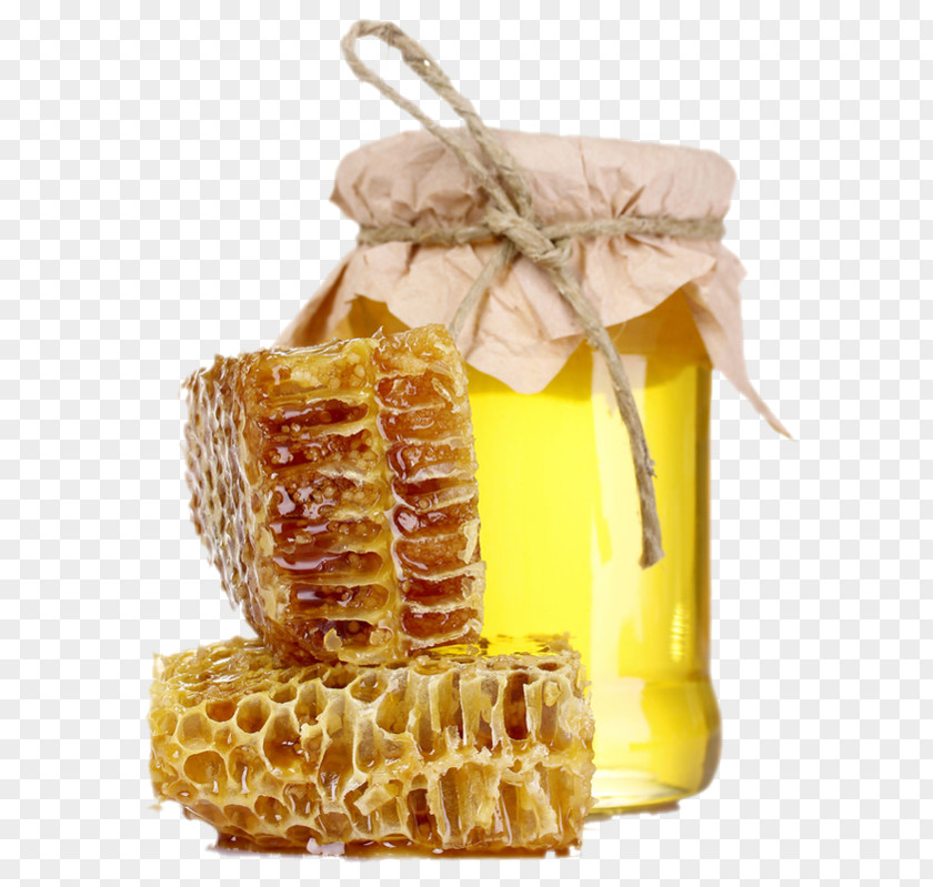 Honey Honeypot Bee Honeycomb PNG