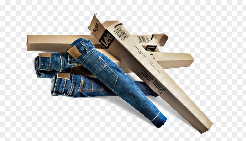 Jeans Creative Packaging And Labeling Slim-fit Pants Lee Box PNG