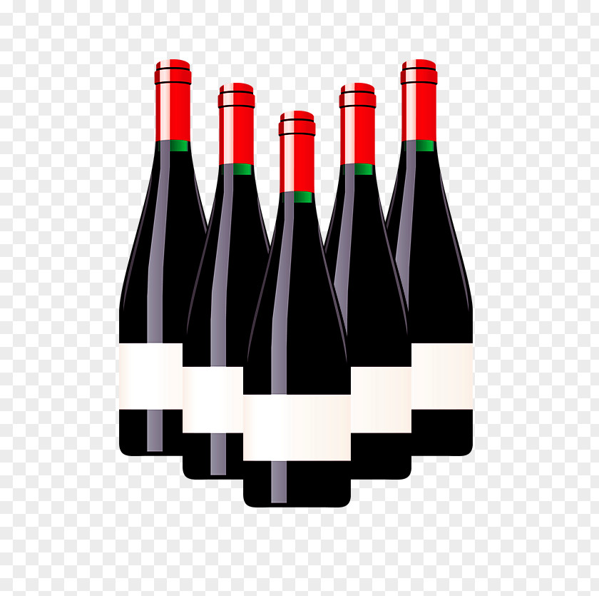 Wine Red White Bottle Beer PNG