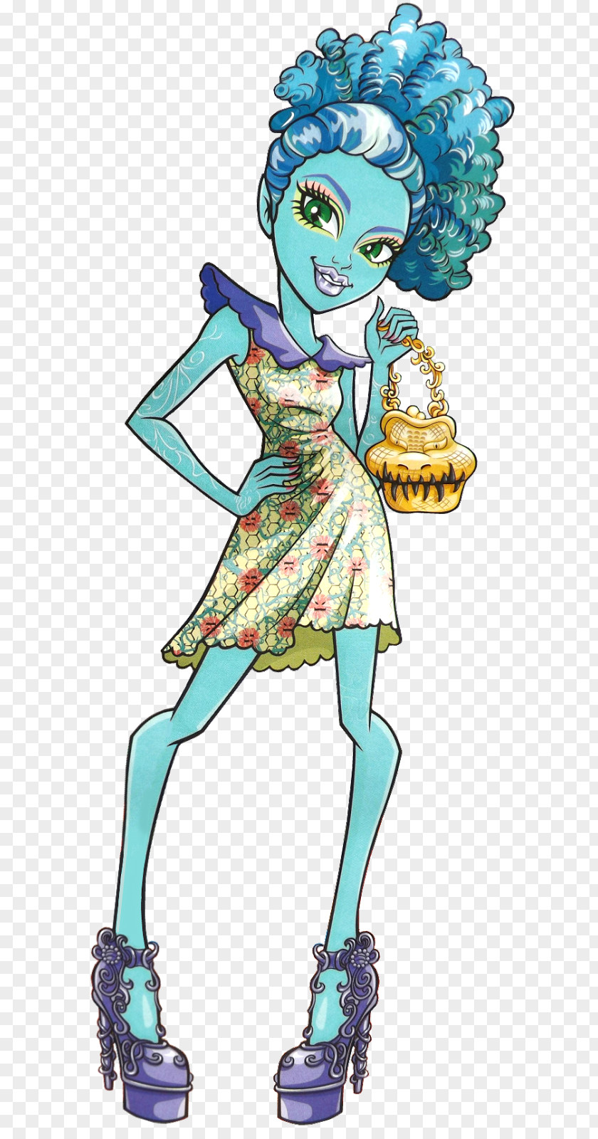 Doll Monster High Art Honey Island Swamp PNG