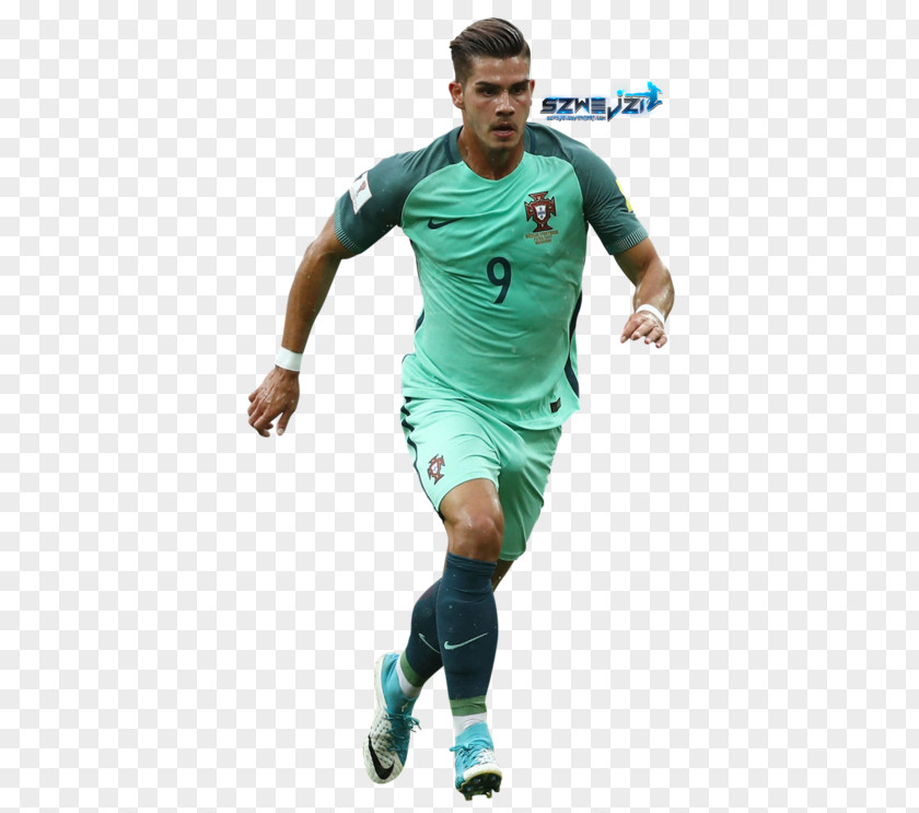 Football André Silva Portugal National Team Soccer Player Jersey Rendering PNG