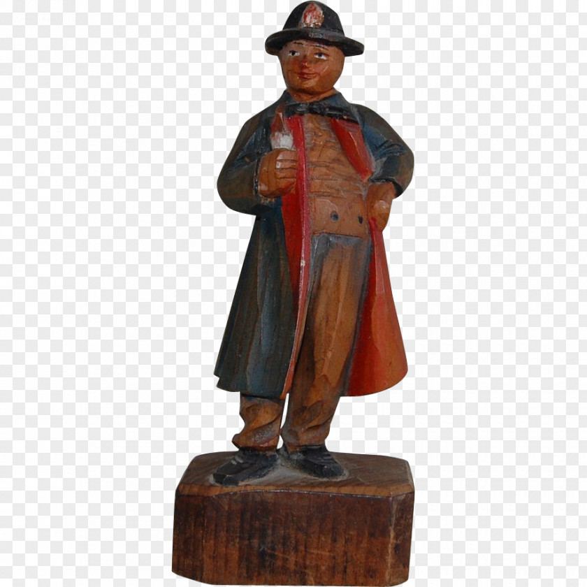 Hand Painted Men Statue Figurine PNG