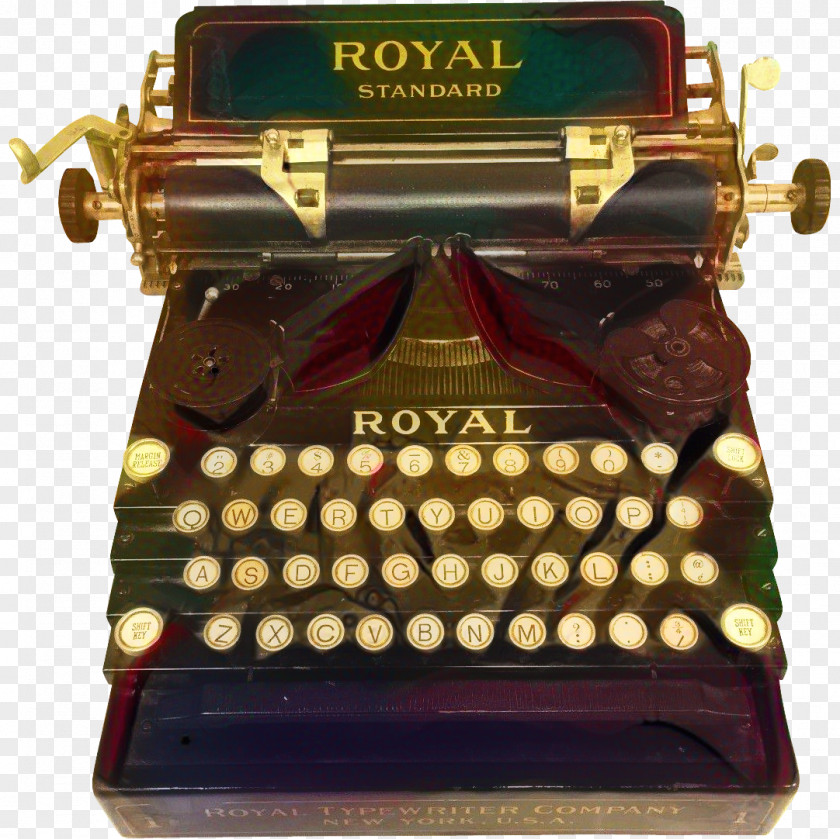 Royal Epoch Manual Typewriter Quiet Deluxe Futura Office Supplies PNG