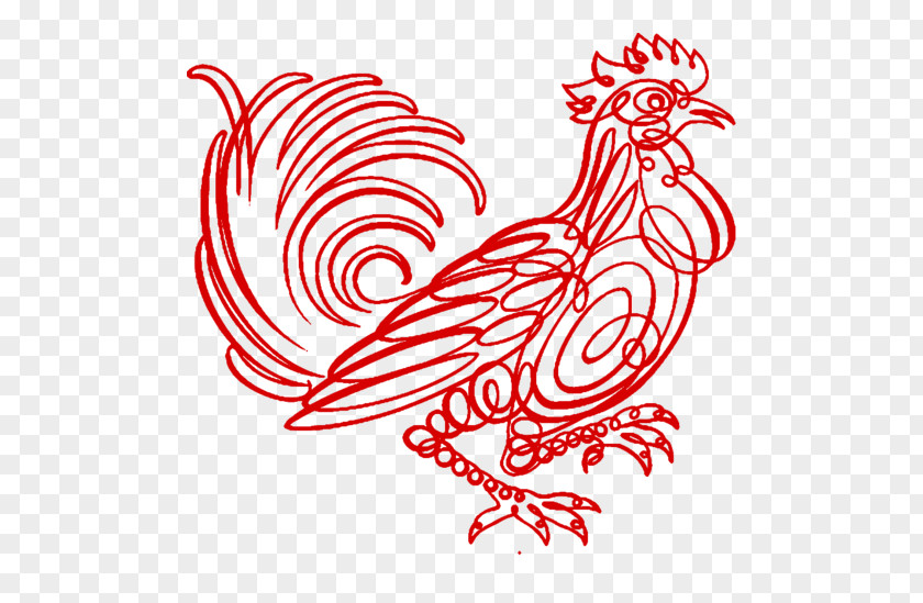 2017 Abstract Vector Big Cock Chicken Drawing Rooster Clip Art PNG