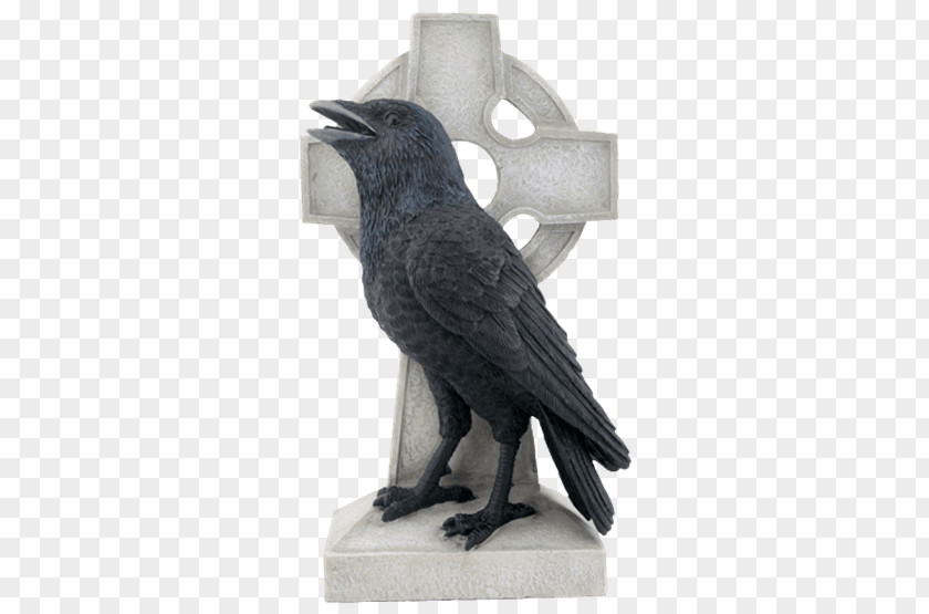 Crow American Figurine Common Raven Sculpture Statue PNG
