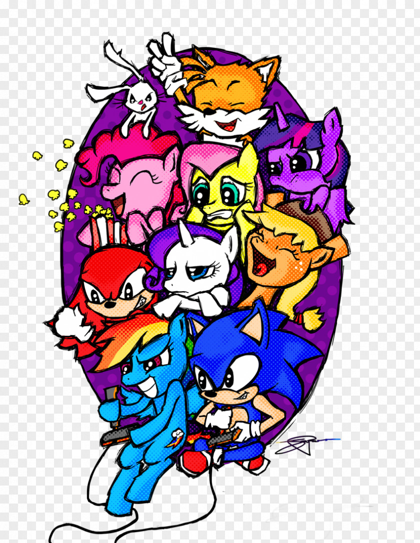 Sonic The Hedgehog Rarity Pony Rainbow Dash Applejack PNG