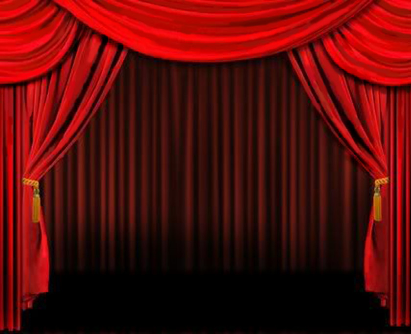 Stage Theater Drapes And Curtains Theatre Clip Art PNG