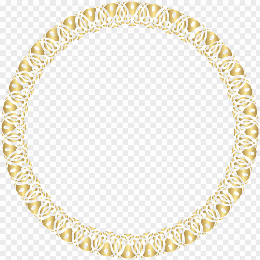 Round Frame Gold Transparent Clip Art Picture PNG