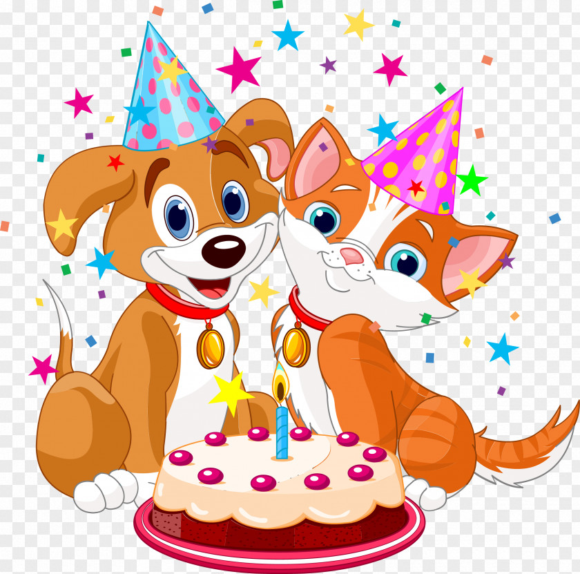 Birthday Celebration Dogu2013cat Relationship Clip Art PNG