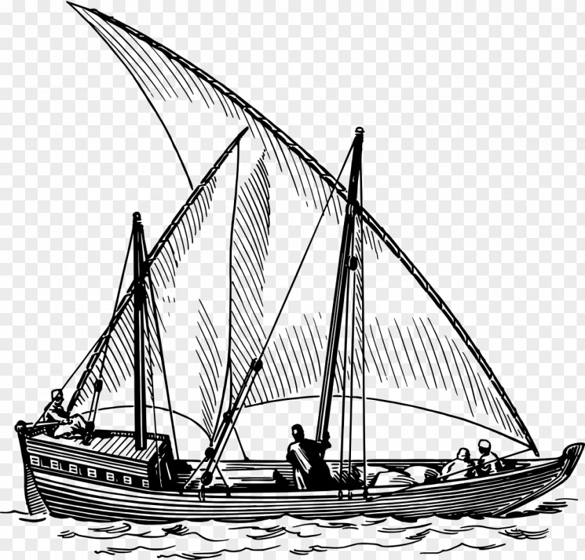 Ship Dhow Sail Clip Art PNG