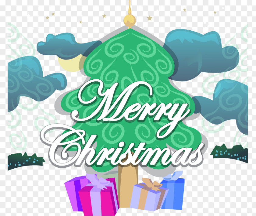 Christmas Gifts Tree Vector Material Gift PNG