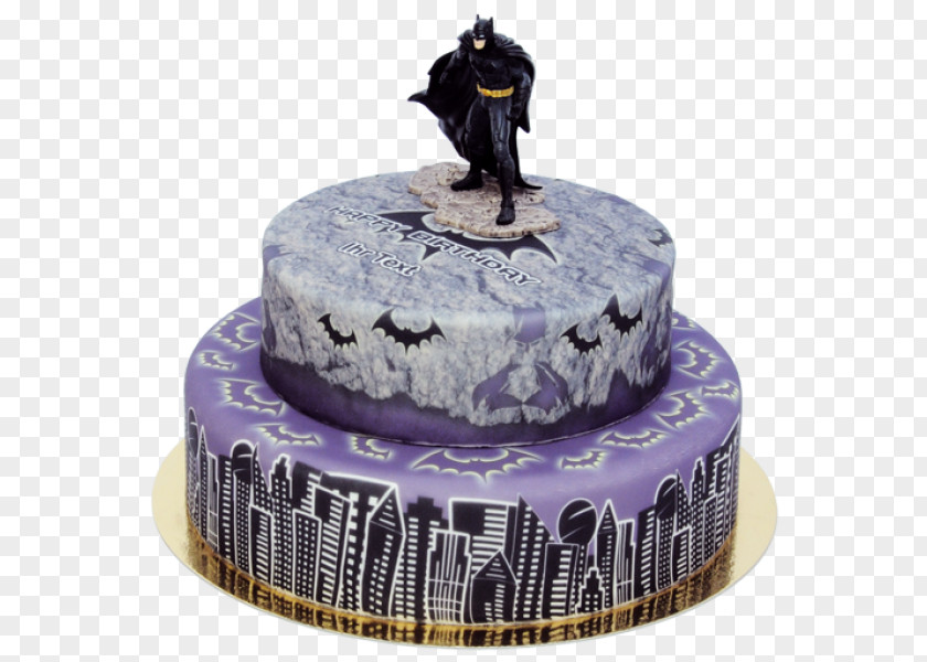 Dark City Birthday Cake Torte Decorating Character PNG
