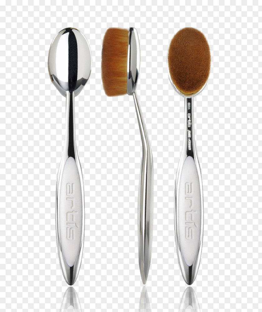 Mirror Reflection Artis Elite Oval 7 Brush 8 Make-Up Brushes 10 PNG