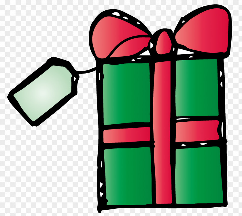 Rectangle Mail Christmas Gift Cartoon PNG