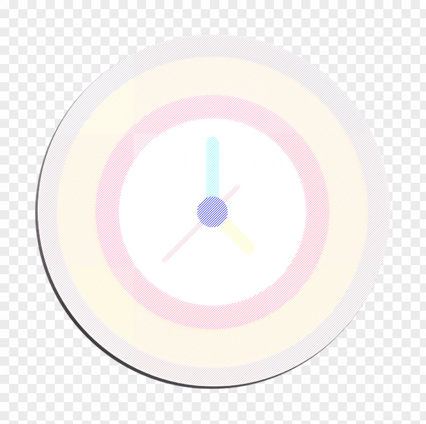 Wheel Pink Clock Icon Oclock Time PNG