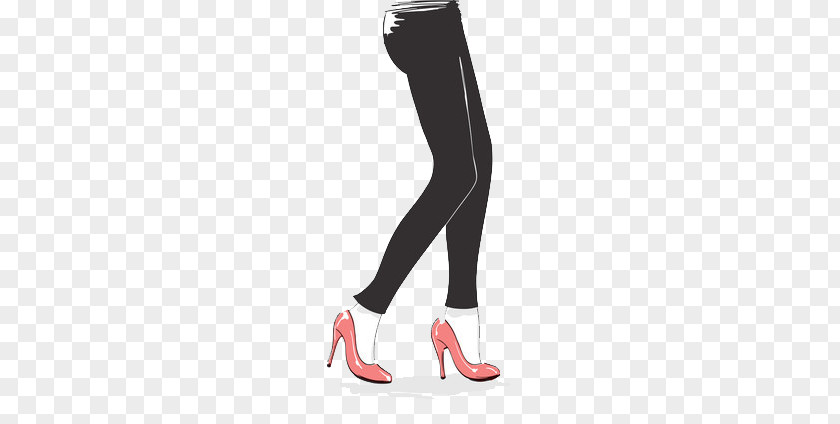 Women Wearing High Heels Female Illustration PNG