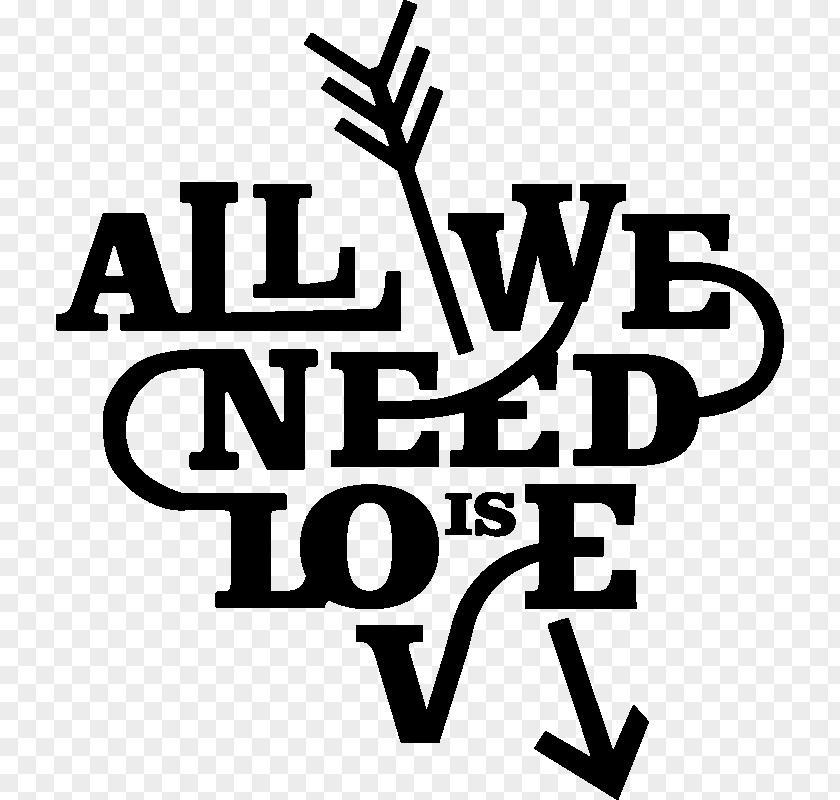 All You Need Is Love Wall Decal Sticker Poster PNG