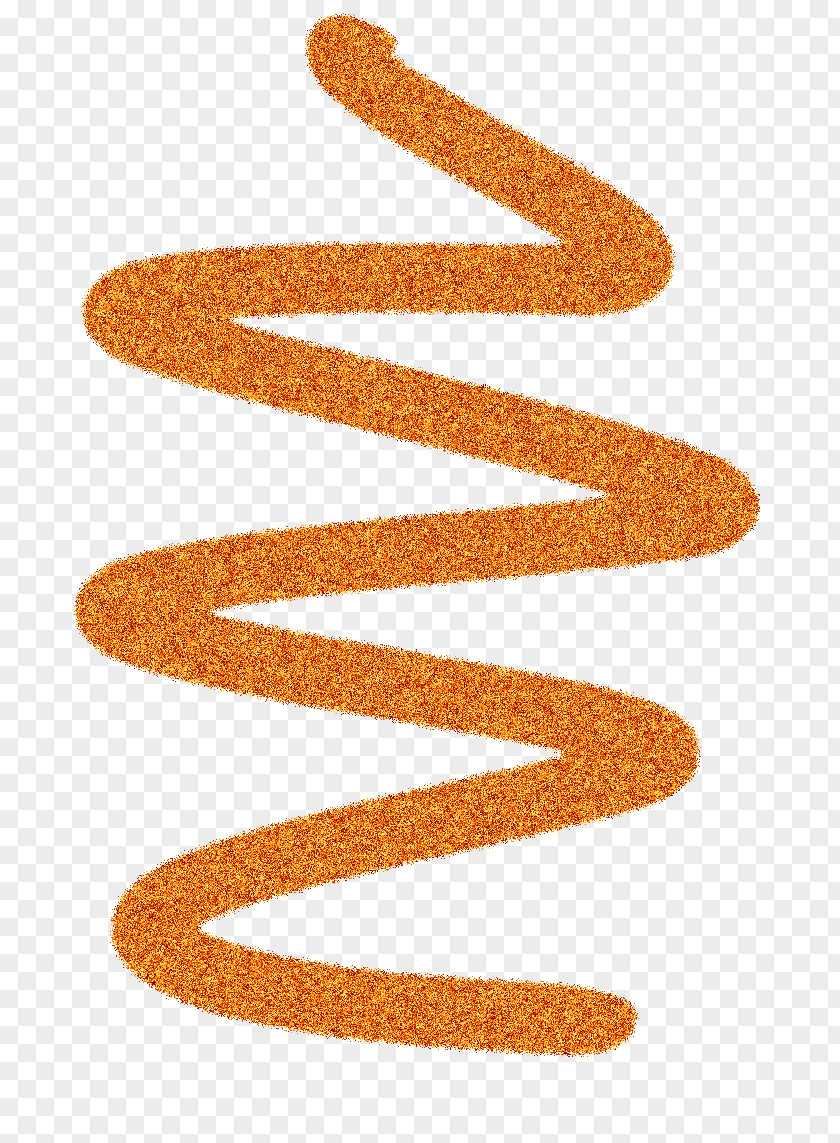 Orange Swirl Pixel Art Digital PNG