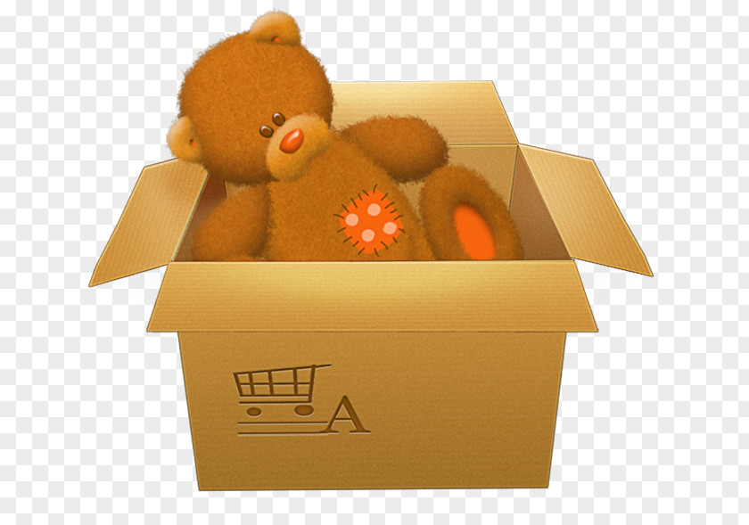 Package Delivery Packaging And Labeling Teddy Bear PNG