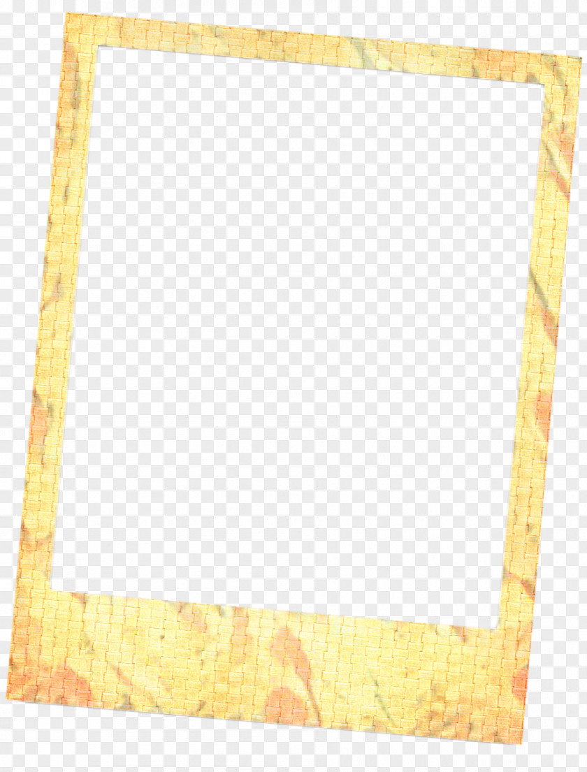 Picture Frame Yellow Background PNG