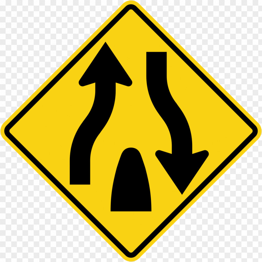 Rural Road Traffic Sign Highway Dual Carriageway Warning Manual On Uniform Control Devices PNG