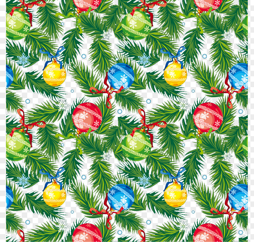 Vintage Pine Lob Holiday Background Vector Material Festival PNG