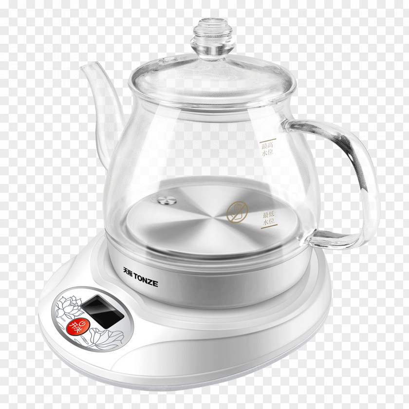 Kettle Glass Teapot Food Processor PNG