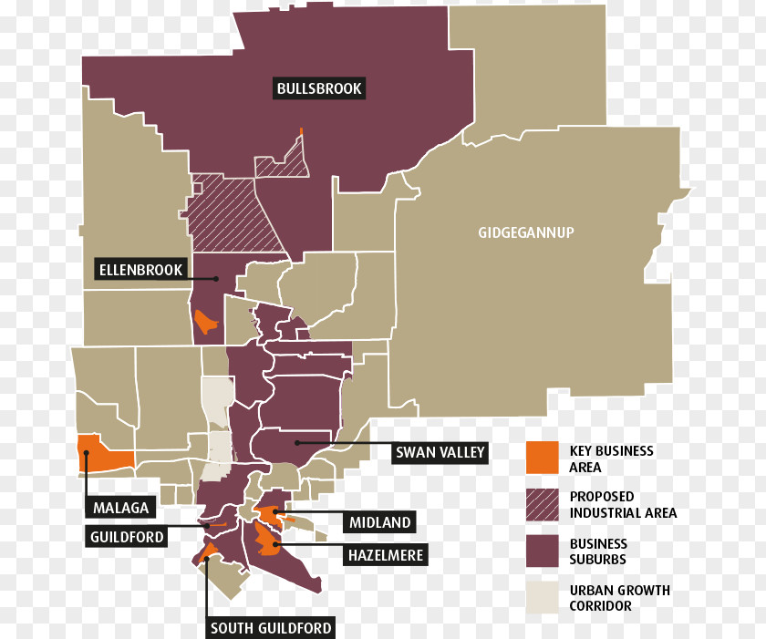 Map Shire Of Kalamunda Ellenbrook Bullsbrook Area PNG