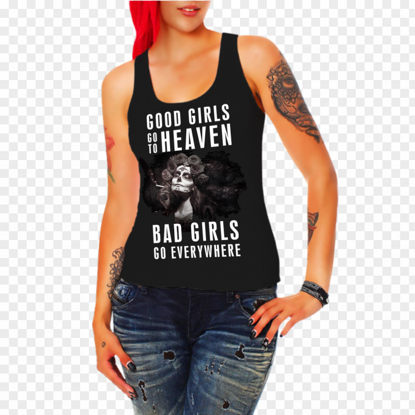 T-shirt Top Woman Saying Sleeveless Shirt PNG