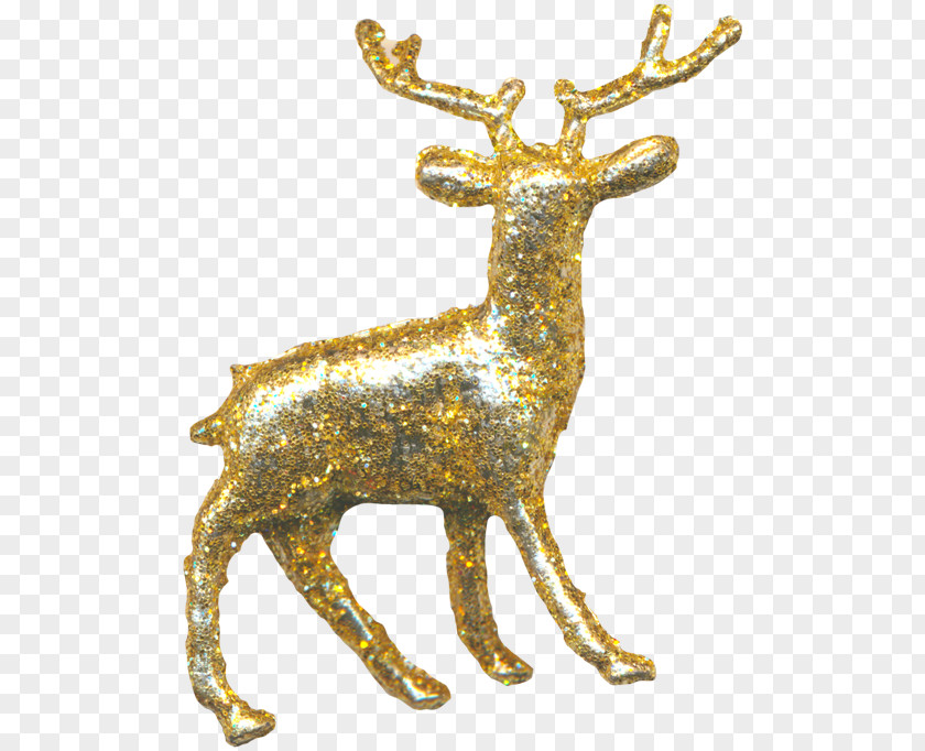 Yellow Deer Reindeer PNG